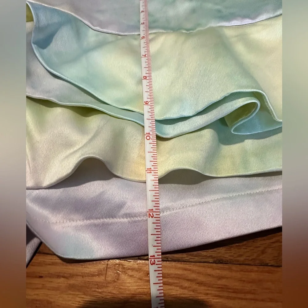 DO+BE‎ Tie-dye Skort Large Satin Pastels